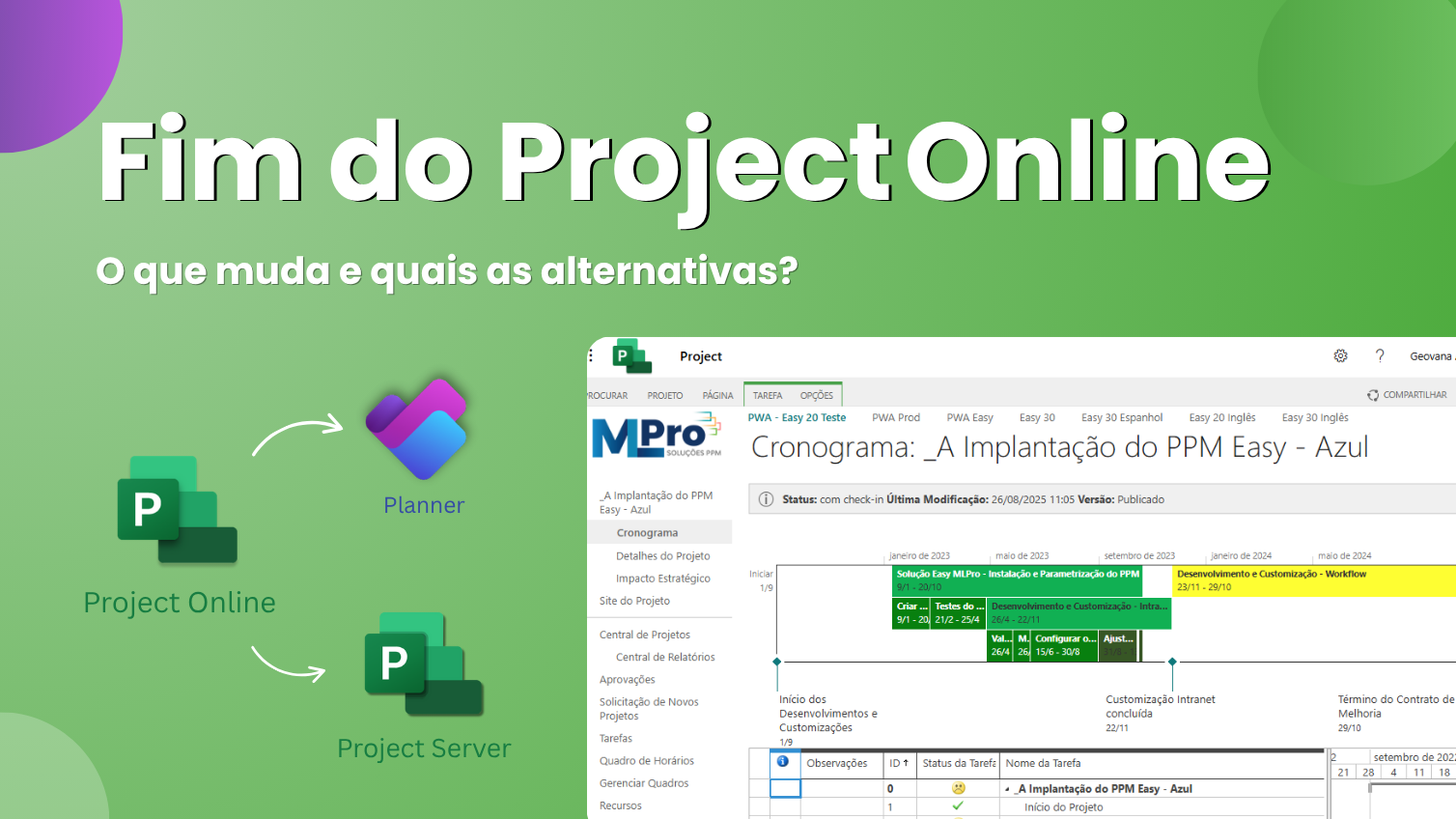Fim do Project Online