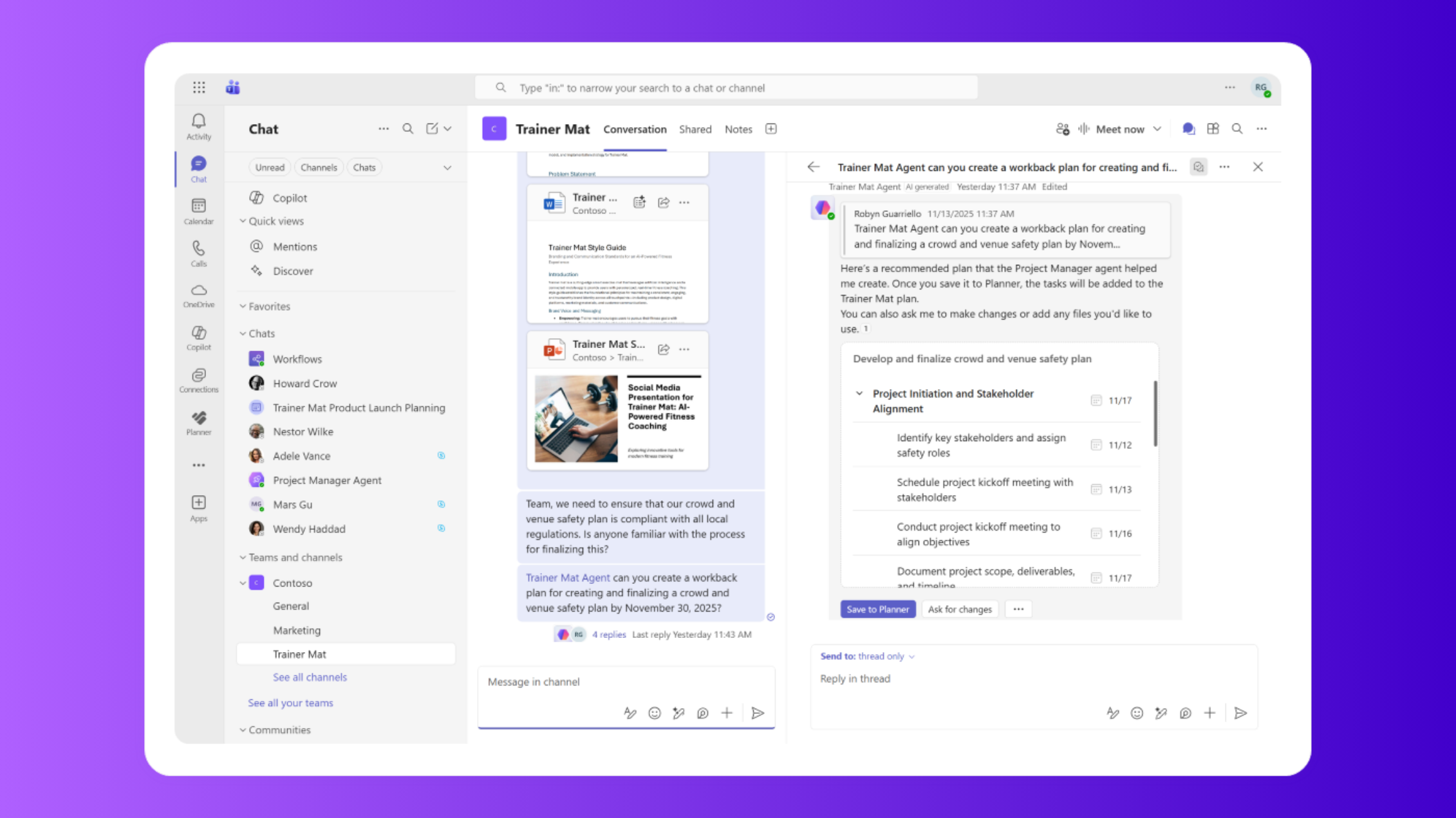Visão do chat com a IA..
