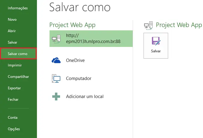 Project-Professional-2013-Salvar-e-Publicar 2