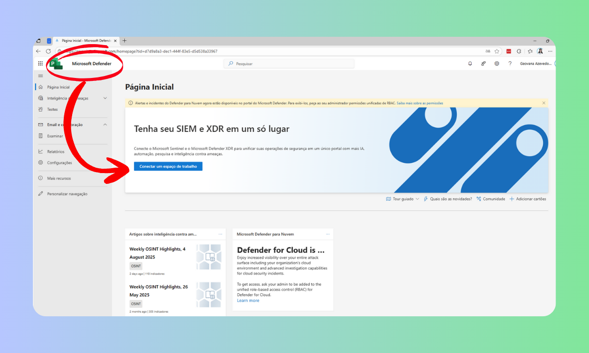 Microsoft Defender para sua maior segurança