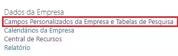 Campos Personalizado project