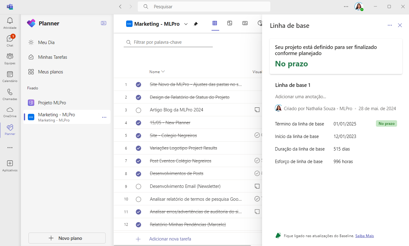 Latência em Dependências de Tarefas no Microsoft Planner