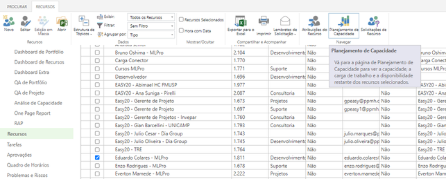 Planejamento de capacitade