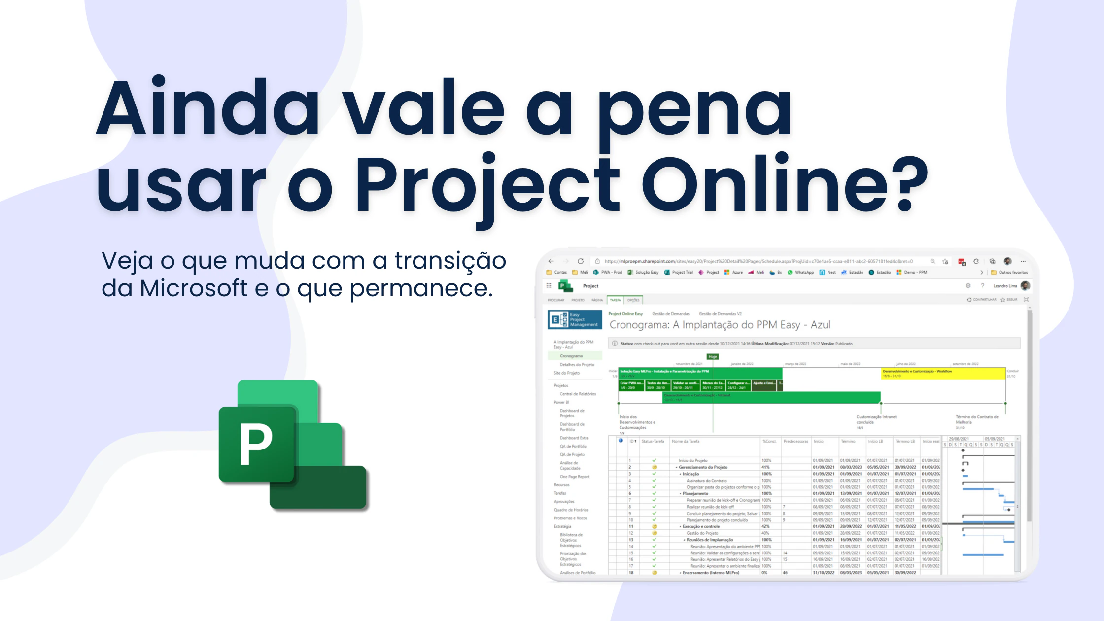 Capa do artigo Ainda vale pena usar o Project Online