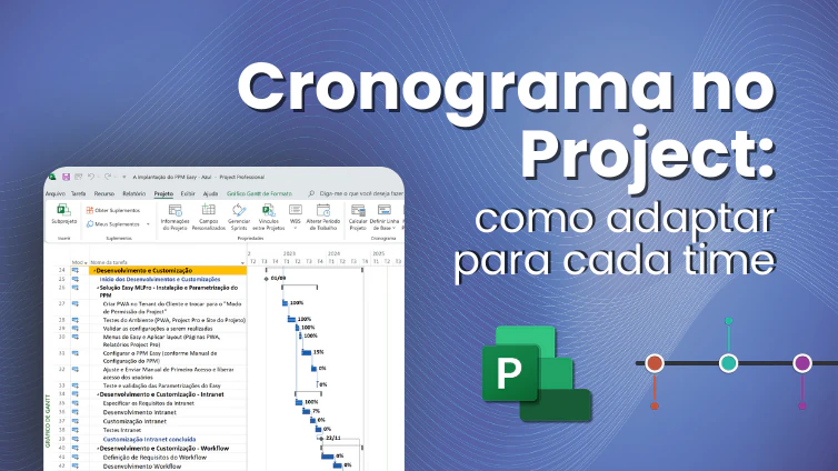 Capa do artigo Cronograma no Project: como adaptar para cada time