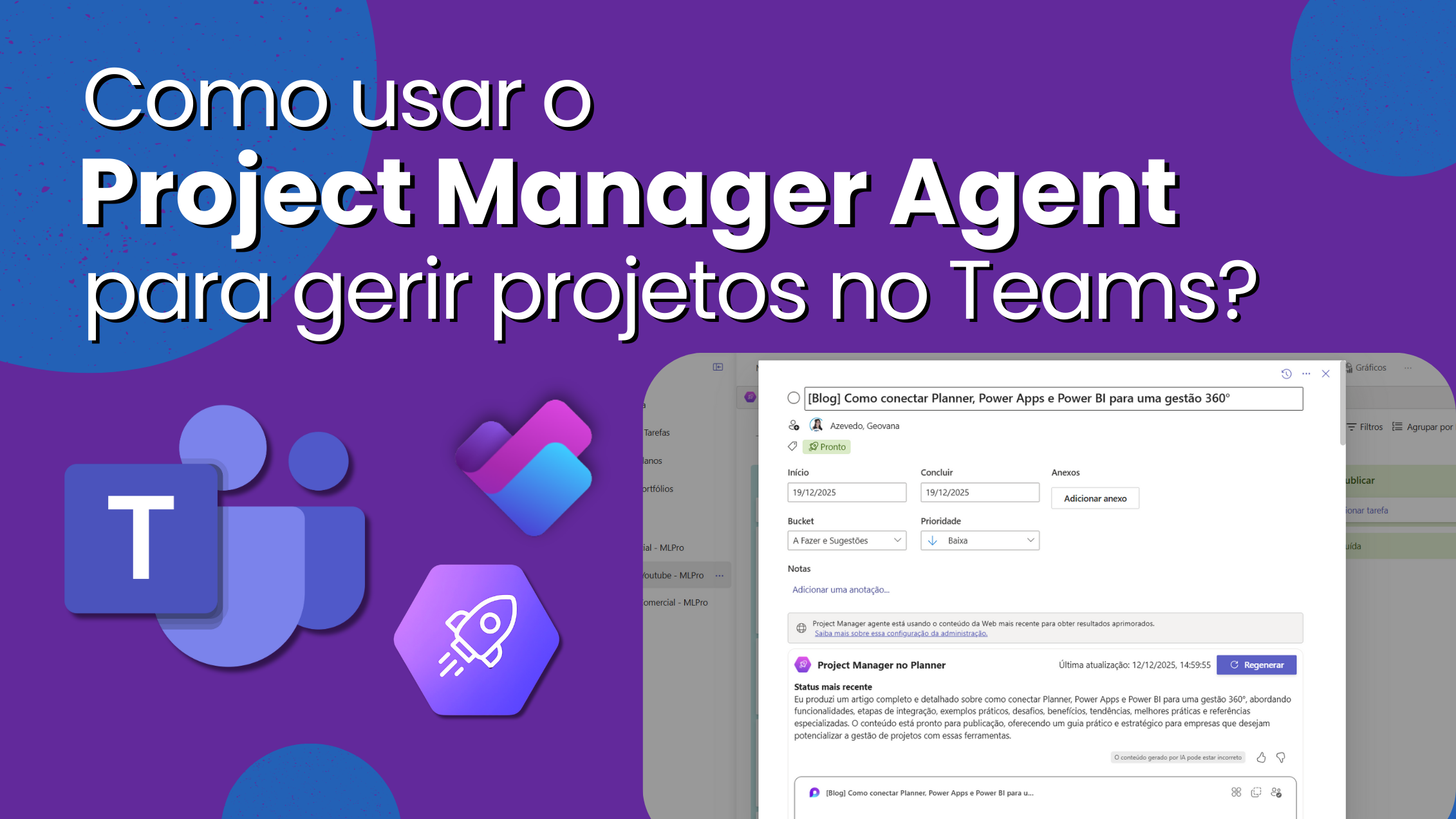 Capa do artigo Como usar o Project Manager Agent do Planner